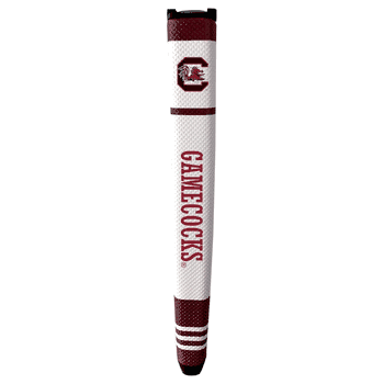 South Carolina Gamecocks Putter Grip (White with colored stripes)