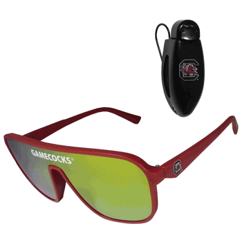 South Carolina Gamecocks Shield Sunglasses with Visor Clip