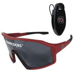 South Carolina Gamecocks Shield Sunglasses with Visor Clip