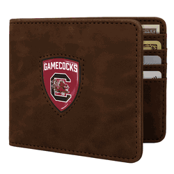 South Carolina Gamecocks Shield Wallet - Brown