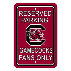 South Carolina Gamecocks Sign 12x18 Plastic Reserved Parking Style CO