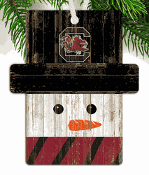 South Carolina Gamecocks Snowman Ornament