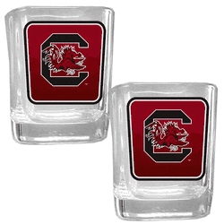 South Carolina Gamecocks Square Glass Shot Glass Set