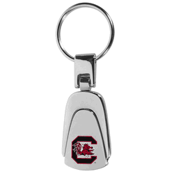 South Carolina Gamecocks Steel Teardop Key Chain
