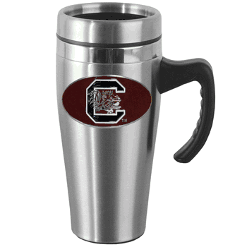 South Carolina Gamecocks Steel Travel Mug w/Handle