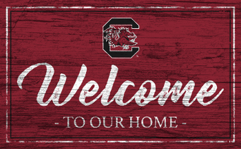 South Carolina Gamecocks Team Color Welcome 11x19 Sign