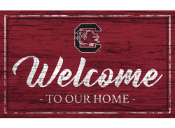 South Carolina Gamecocks Team Color Welcome 11x19 Sign