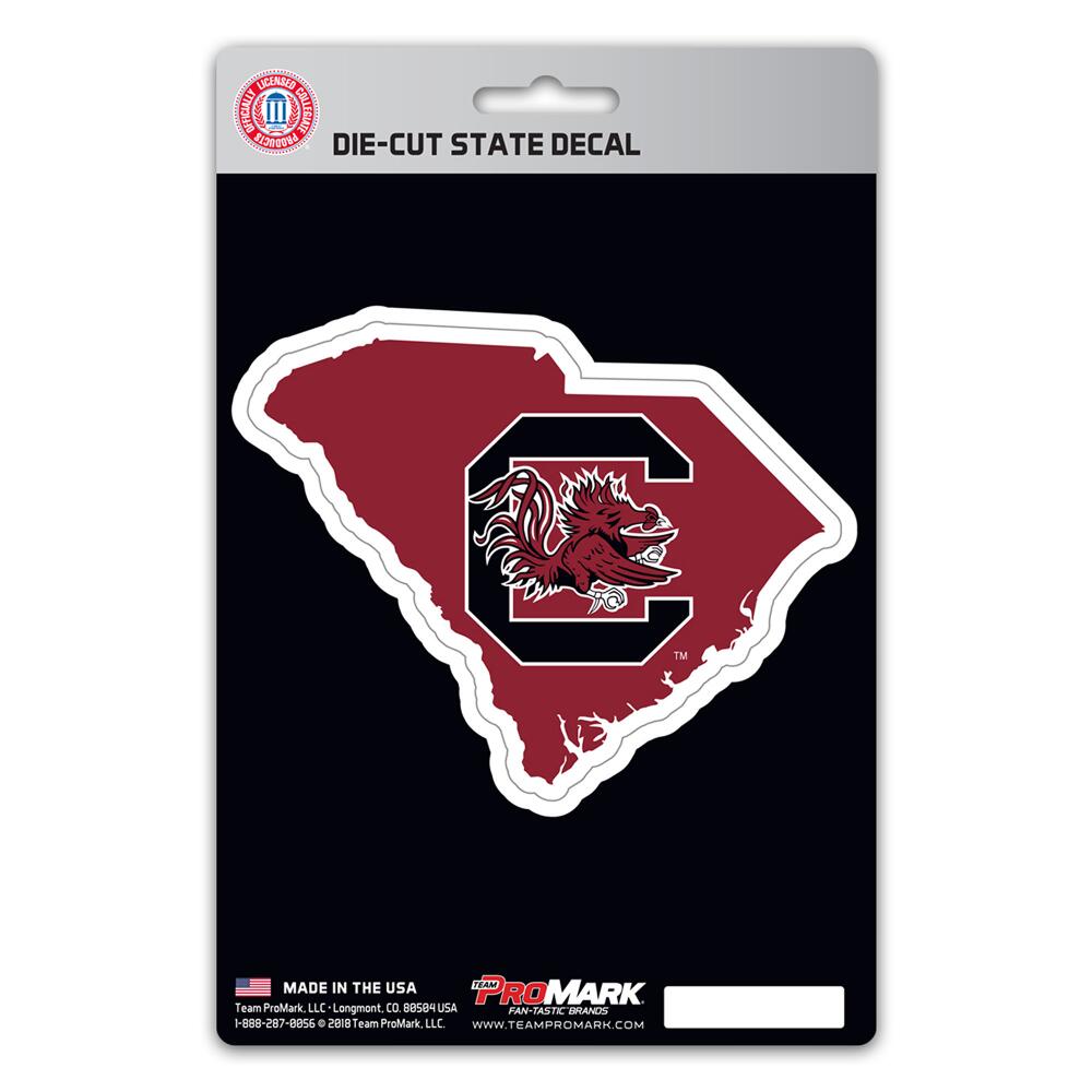 Fanmats South Carolina Gamecocks State Shape Decal - Vinyl Sticker For Car, Laptop, Cooler | Team Pride Decal - View #9