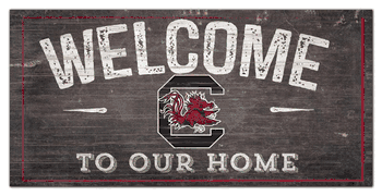 South Carolina Gamecocks Welcome Distressed 6 x 12
