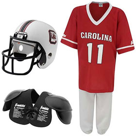 South Carolina Gamecocks Youth NCAA Team Helmet and Uniform Set by Franklin Sports