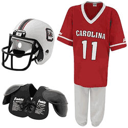 South Carolina Gamecocks Youth NCAA Team Helmet and Uniform Set by Franklin Sports