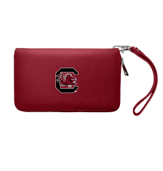 South Carolina Gamecocks Zip Organizer Wallet Pebble Maroon