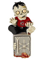 South Carolina Gamecocks Zombie Figurine Bank CO