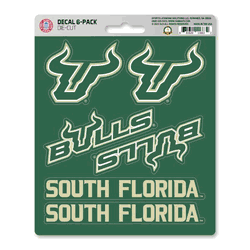 South Florida Bulls 6 Count Mini Decal Sticker Pack