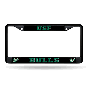 South Florida Bulls Standard Black Chrome Frame with Plastic Inserts 12