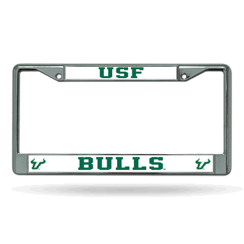 South Florida Bulls Standard Chrome Frame with Plastic Inserts 12
