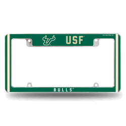South Florida Bulls Classic 12" x 6" Chrome All Over Automotive License Plate Frame