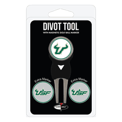 South Florida Bulls Divot Tool Pack - Signature tool w/ 3 markers