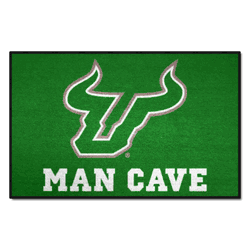 South Florida Bulls Man Cave Starter Mat Accent Rug - 19in. x 30in.