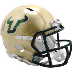 South Florida Bulls NCAA Mini Speed Football Helmet Gold