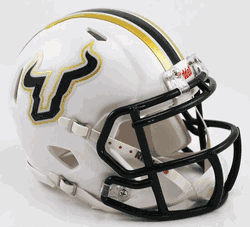 South Florida Bulls NCAA Mini Speed Football Helmet White