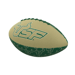 South Florida Bulls Repeating Mini-Size Rubber Football