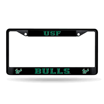 South Florida Bulls Standard Black Chrome Frame with Plastic Inserts 12