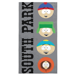 South Park Core Four Friends Microfiber Beach Towel 30x60 inches