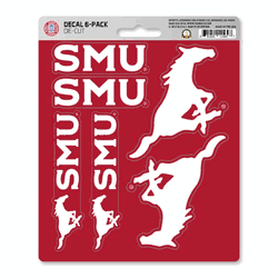 Southern Methodist Mustangs 6 Count Mini Decal Sticker Pack
