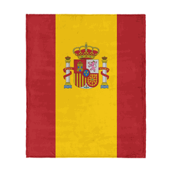 Spain Flag Silk Touch Throw Blanket 50x60 inches
