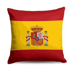 Spain Flag Throw Pillow 18x18 inches