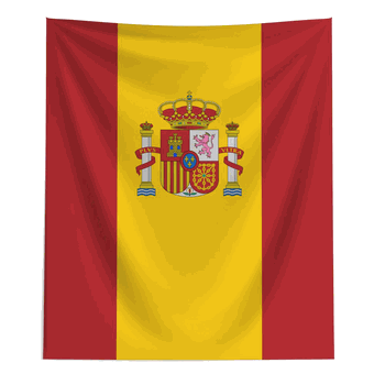 Spain Flag Wall Hanging 50x60 inches
