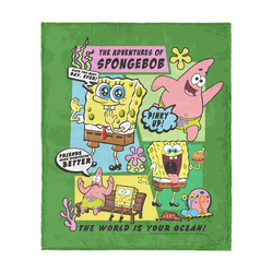 Spongebob Squarepants Adventures Of SB Silk Touch Throw 50x60 Inches