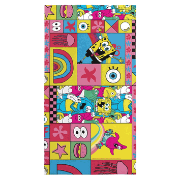 Spongebob Squarepants Colorful Sb Beach Towel 30 X 60 Inches
