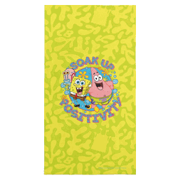 Spongebob Squarepants Soak Up Postivity Beach Towel 30 X 60 Inches