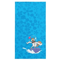 Spongebob Squarepants Surfing Sandy Beach Towel 30 X 60 Inches