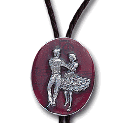 Square Dancing Bolo Tie