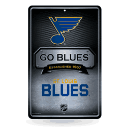 St. Louis Blues  11" x 17" Metal Home Dcor Sign