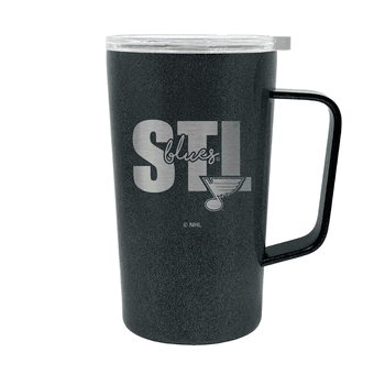 St. Louis Blues 18oz Onyx Hustle Travel Mug