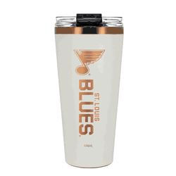 St. Louis Blues 32oz Crme and Copper Big Slim Tumbler with Straw