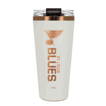 St. Louis Blues 32oz Crme and Copper Big Slim Tumbler with Straw