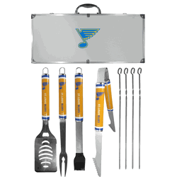 St. Louis Blues 8 pc Logo BBQ Set