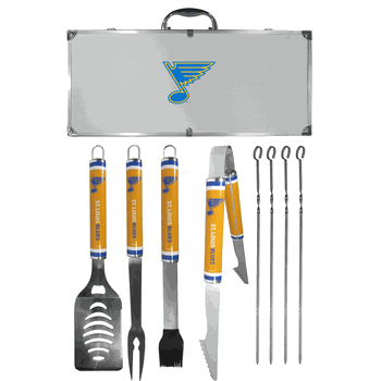 St. Louis Blues 8 pc Logo BBQ Set