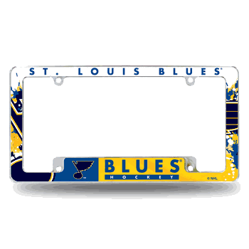 St. Louis Blues All Over Chrome Frame