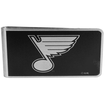 St. Louis Blues Black and Steel Money Clip