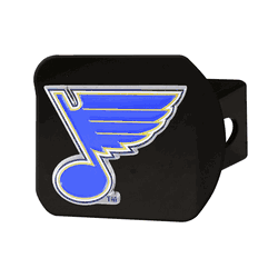 St. Louis Blues Black Metal Hitch Cover - 3D Color Emblem