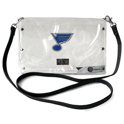St. Louis Blues Clear Envelope Purse STRAP