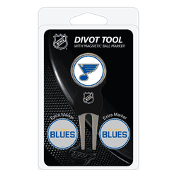 St. Louis Blues Divot Tool Pack - Signature tool w/ 3 markers