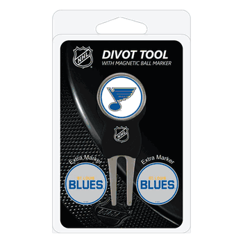 St. Louis Blues Divot Tool Pack - Signature tool w/ 3 markers