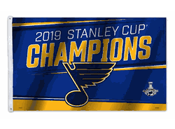 St. Louis Blues Flag 3x5 Banner 2019 Stanley Cup Champs CO